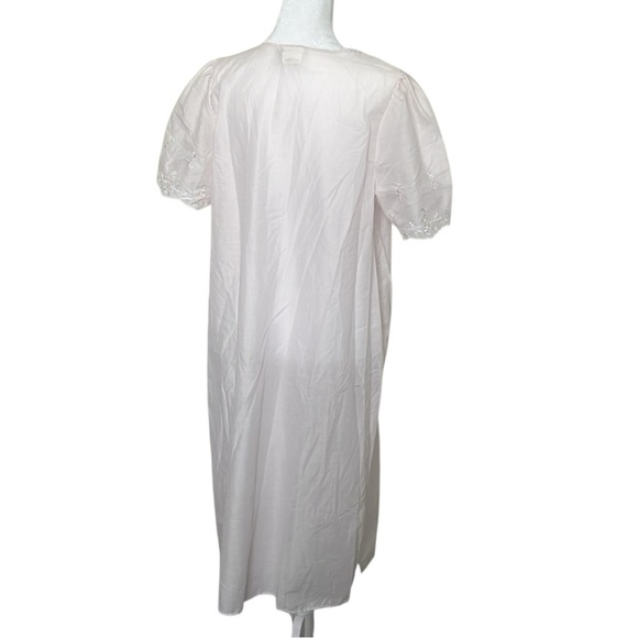 Vintage Gilligan O’Malley Short Sleeve Pink Night Gown 12 / 14 - Picture 5 of 5